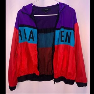 “HEAVAN” multicolored windbreaker